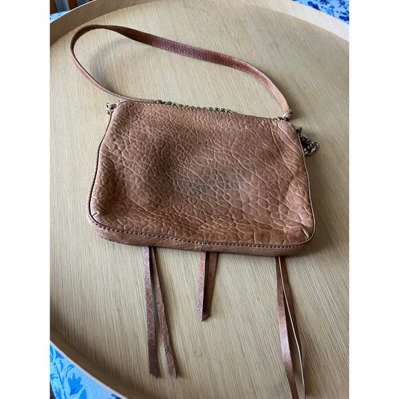 Botkier | Logan Leather Crossbody Purse Brown w/Gold Chain Accent - Picture 6 of 7